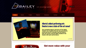 What Baileytheatre.com website looked like in 2019 (4 years ago)