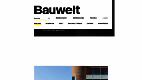 What Bauwelt.de website looked like in 2019 (4 years ago)