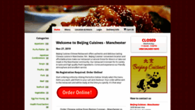 What Beijingcuisinesnh.com website looked like in 2019 (4 years ago)