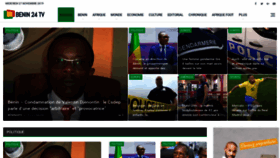 What Benin24tv.com website looked like in 2019 (4 years ago)