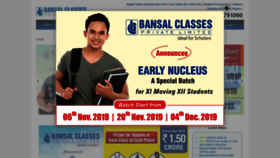 What Bansal.ac.in website looked like in 2019 (4 years ago)