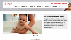 What Baby.at website looked like in 2019 (4 years ago)