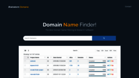 What Brainstorm.domains website looked like in 2019 (4 years ago)