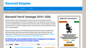 What Buerostuhl-testsieger.de website looked like in 2019 (4 years ago)