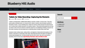 What Blueberryhillaudio.com website looked like in 2019 (4 years ago)