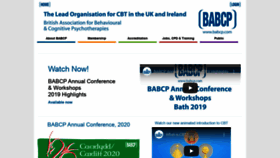 What Babcp.com website looked like in 2019 (4 years ago)
