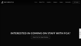 What Bayareafca.org website looked like in 2019 (4 years ago)