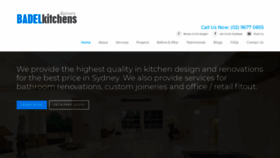What Badelkitchens.com.au website looked like in 2019 (4 years ago)