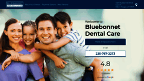 What Bluebonnetdentalcare.com website looked like in 2019 (4 years ago)