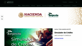 What Banjenetbanjercito.com.mx website looked like in 2019 (4 years ago)