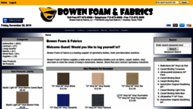 What Bowenfoamfabric.com website looked like in 2019 (4 years ago)