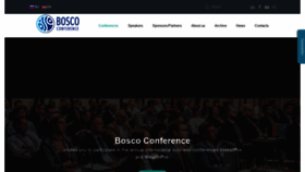 What Bosco-conference.com website looked like in 2019 (4 years ago)