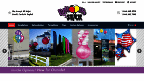 What Balloonsonastick.com website looked like in 2019 (4 years ago)