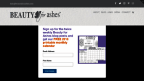 What Beautyforashes.com website looked like in 2019 (4 years ago)