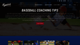 What Baseballcoaching.tips website looked like in 2019 (4 years ago)