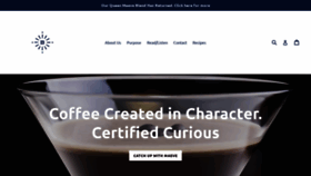 What Bearingscoffee.com website looked like in 2019 (4 years ago)