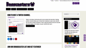 What Bosscasters.com website looked like in 2019 (4 years ago)