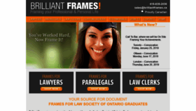 What Brilliantframes.ca website looked like in 2019 (4 years ago)