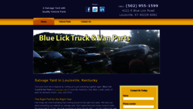 What Bluelicktruck.com website looked like in 2019 (4 years ago)