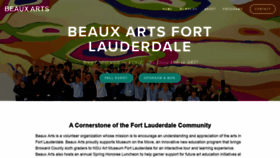 What Beauxartsfll.com website looked like in 2019 (4 years ago)