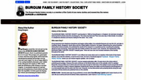 What Burgumfamily.com website looked like in 2019 (4 years ago)