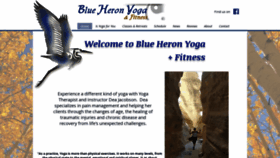 What Blueheronyoga.com website looked like in 2019 (4 years ago)
