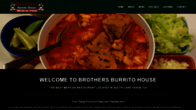 What Brothersburritohouse.com website looked like in 2019 (4 years ago)