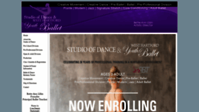 What Balletstudioofdance.net website looked like in 2019 (4 years ago)