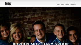 What Bordenmortuary.com website looked like in 2019 (4 years ago)
