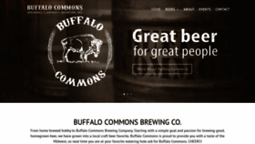 What Buffalocommonsbeer.com website looked like in 2019 (4 years ago)