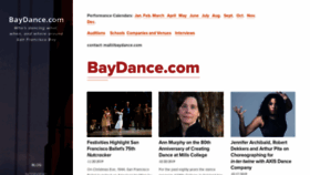 What Baydance.com website looked like in 2019 (4 years ago)
