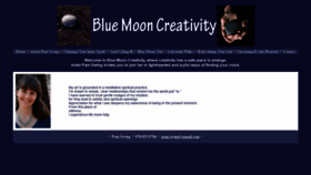 What Bluemooncreativity.com website looked like in 2019 (4 years ago)