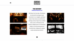 What Bowery-st.com website looked like in 2019 (4 years ago)