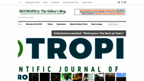 What Biotropica.org website looked like in 2019 (4 years ago)