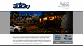 What Blueskyprivatesecurity.com website looked like in 2019 (4 years ago)