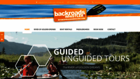 What Backroadswhistler.com website looked like in 2019 (4 years ago)