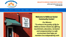 What Bellevueseniorcitizencenter.com website looked like in 2019 (4 years ago)