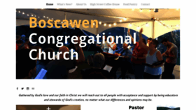 What Boscawencongregationalchurch.com website looked like in 2019 (4 years ago)