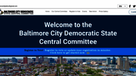 What Baltimorecitydems.com website looked like in 2019 (4 years ago)