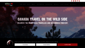 What Backcountrycanadatravel.com website looked like in 2019 (4 years ago)