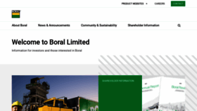 What Boral.com website looked like in 2019 (4 years ago)