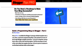 What Bloggertipspro.com website looked like in 2019 (4 years ago)