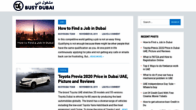 What Busydubai.com website looked like in 2019 (4 years ago)