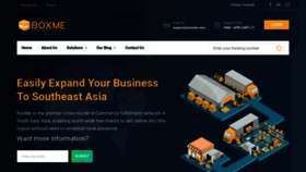What Boxme.asia website looked like in 2019 (4 years ago)