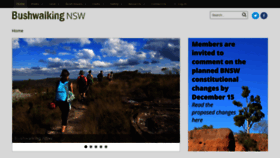 What Bushwalkingnsw.org.au website looked like in 2019 (4 years ago)