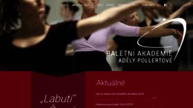 What Baletniakademie.cz website looked like in 2019 (4 years ago)