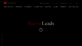 What Baylorschool.org website looked like in 2019 (4 years ago)