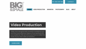 What Bigandsmallproductions.com.au website looked like in 2019 (4 years ago)