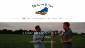What Bethuneandson.com website looked like in 2019 (4 years ago)