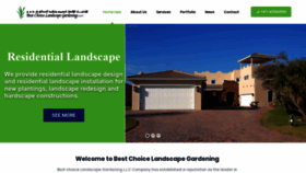 What Bestchoicelandscape.ae website looked like in 2019 (4 years ago)